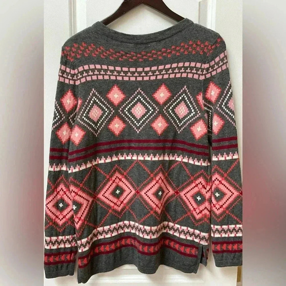 Talbots Geometric Print Sweater - Picture 2 of 5